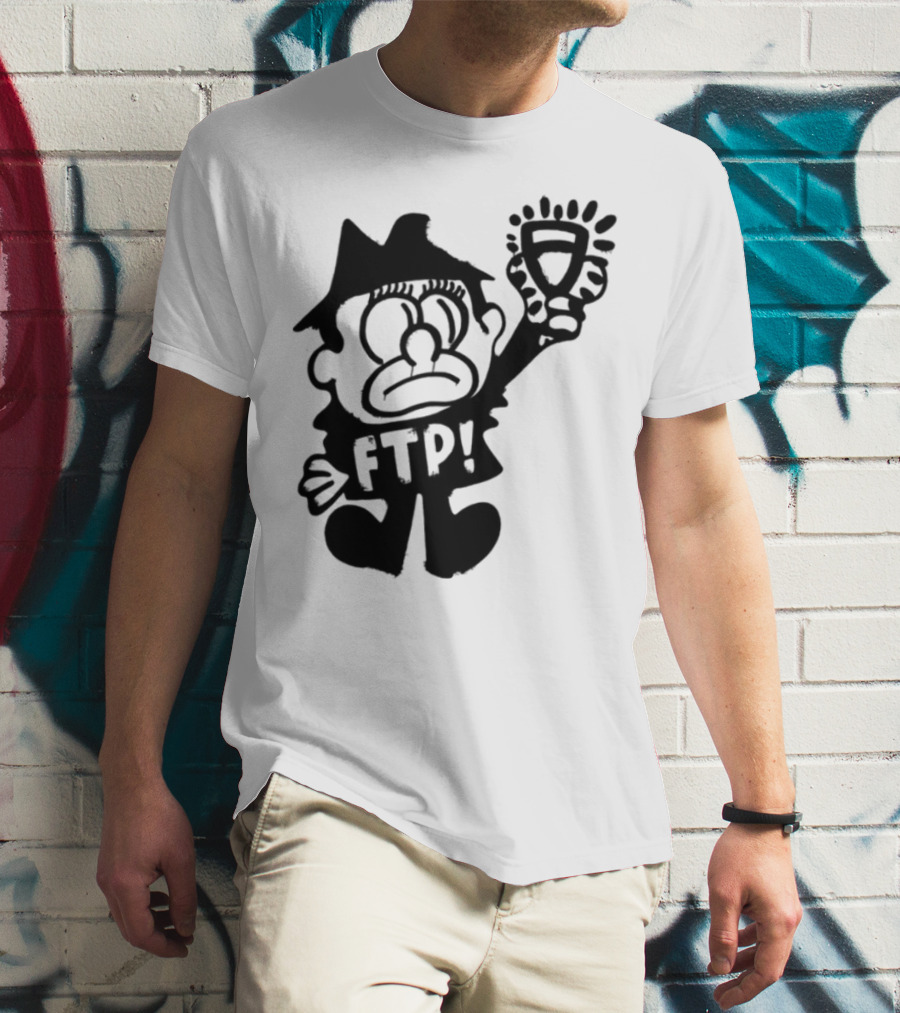 Ftp Slawn Character Holding Light Bulb T-Shirt