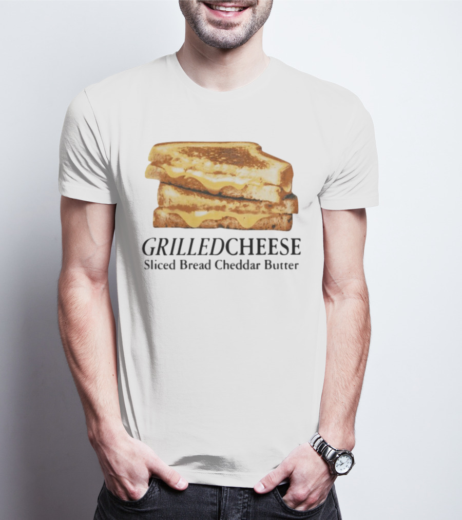 Grilled Cheese Sliced Bread Cheddar Butter Stack T-Shirt