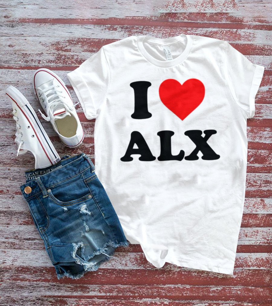 I Love ALX Red Heart Emblem T-Shirt