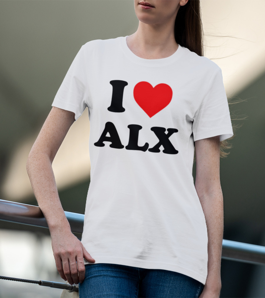 I Love ALX Red Heart Emblem T-Shirt