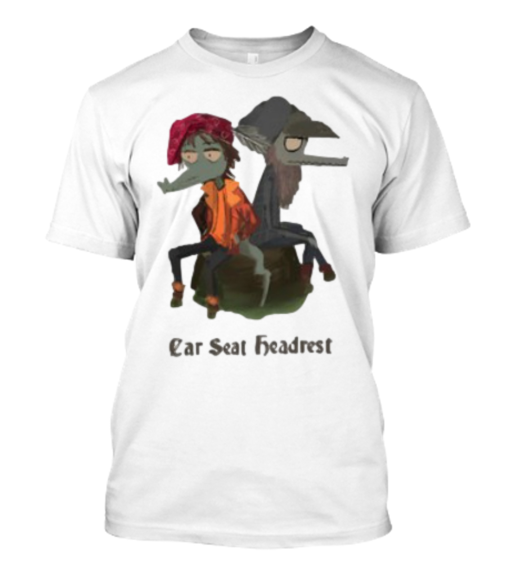 Matador Records Car Seat Headrest Cartoon Characters Collaboration T-Shirt