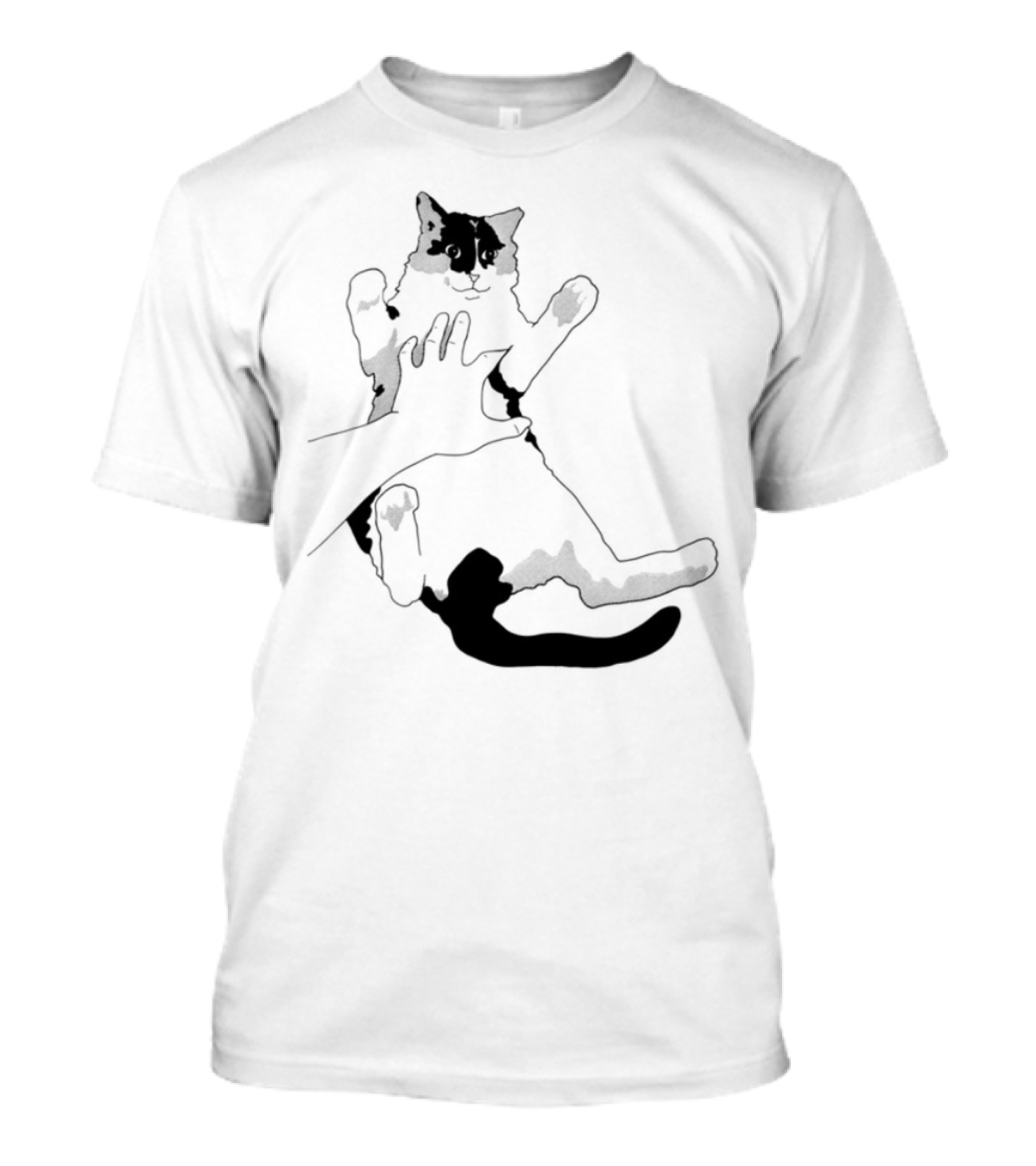 MK Belly Rub Cat Paws Cute Playful Kitten T-Shirt