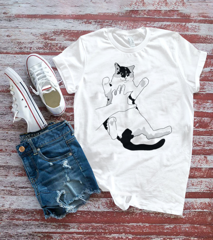 MK Belly Rub Cat Paws Cute Playful Kitten T-Shirt