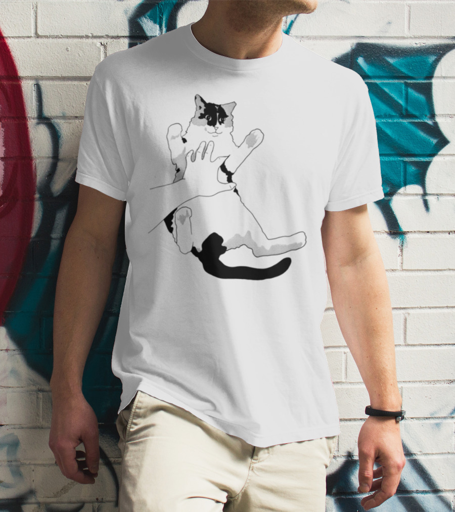 MK Belly Rub Cat Paws Cute Playful Kitten T-Shirt