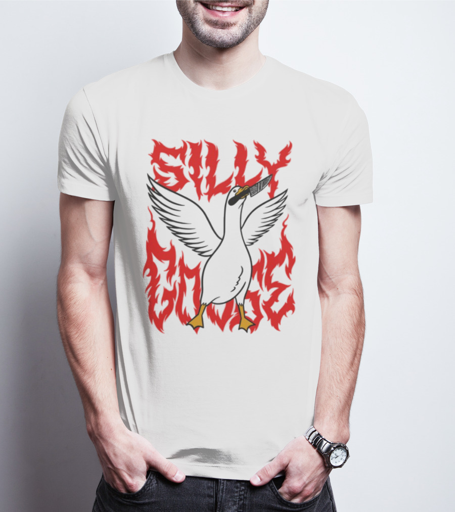 Silly Goose Tragic Girls Flame Style T-Shirt