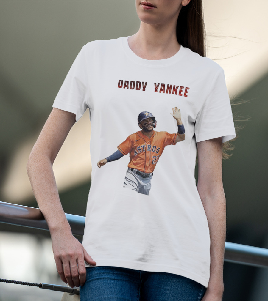 Daddy Yankee Jose Altuve Houston Astros Baseball Star T-Shirt