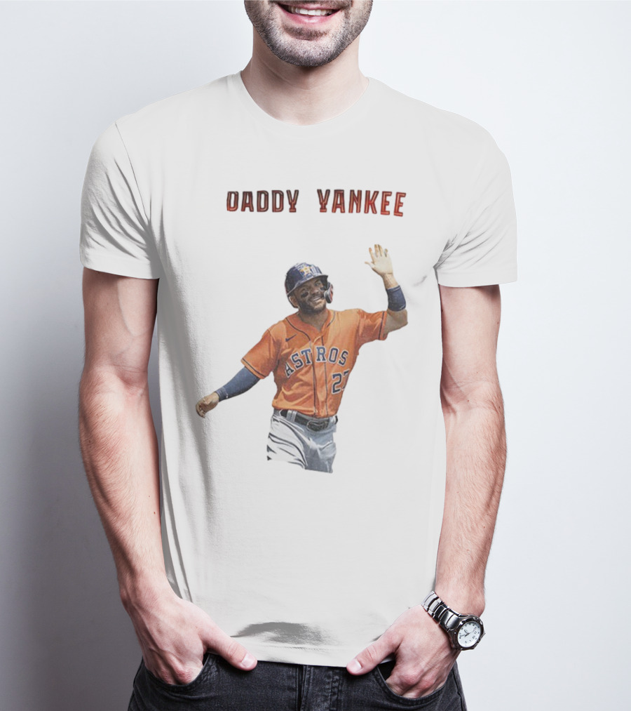 Daddy Yankee Jose Altuve Houston Astros Baseball Star T-Shirt