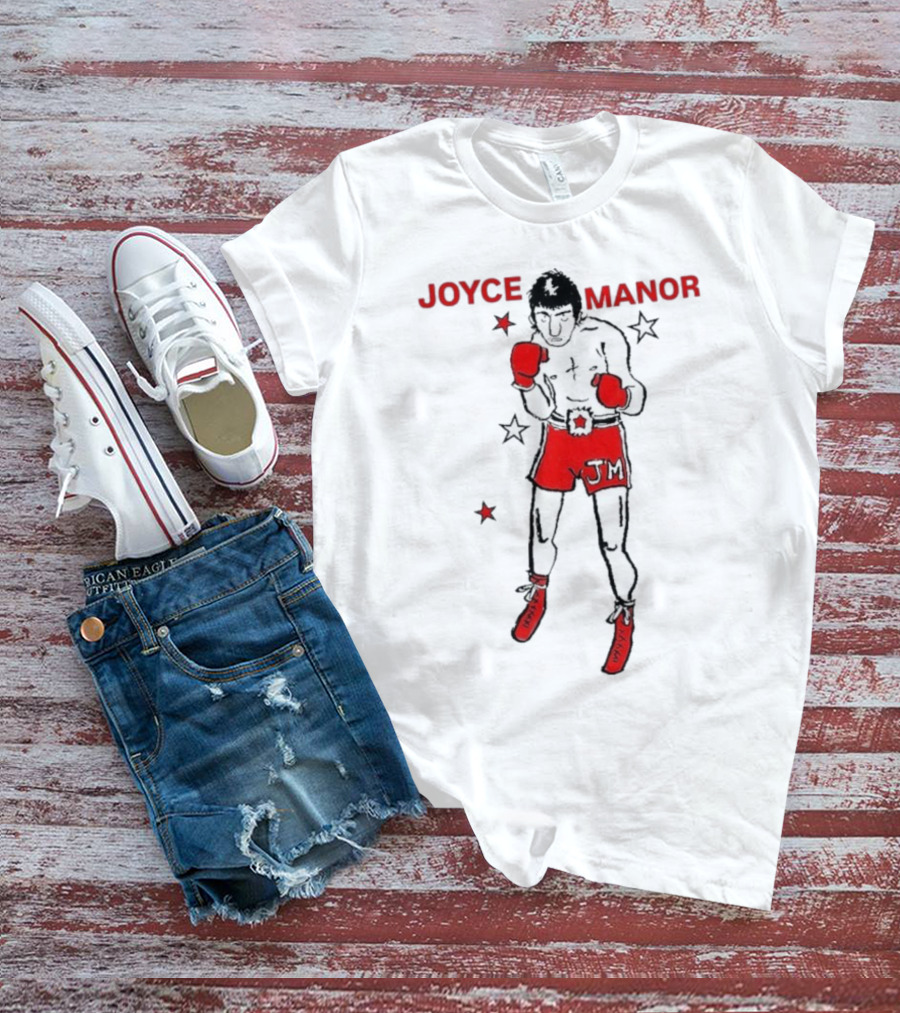 Joyce Manor JM Boxer With Red Gloves And Stars T-Shirt