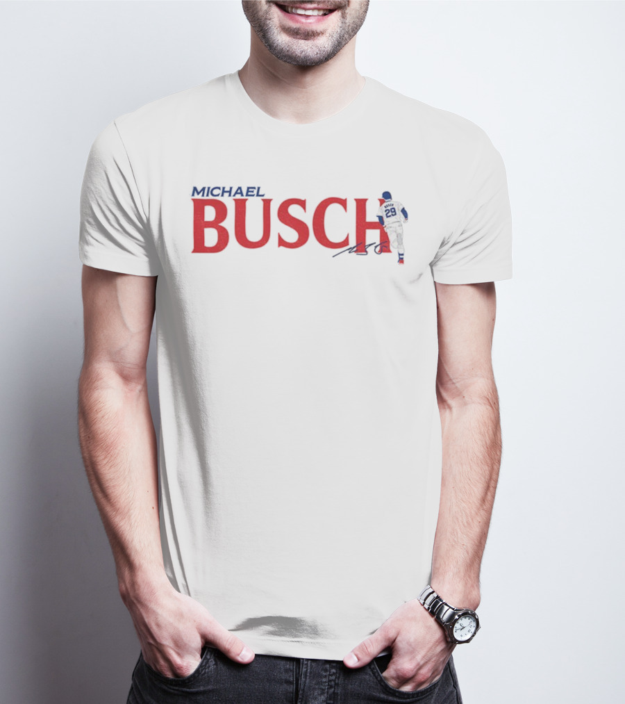 Michael Busch Chicago Cubs MLB Baseball Signature 29 T-Shirt