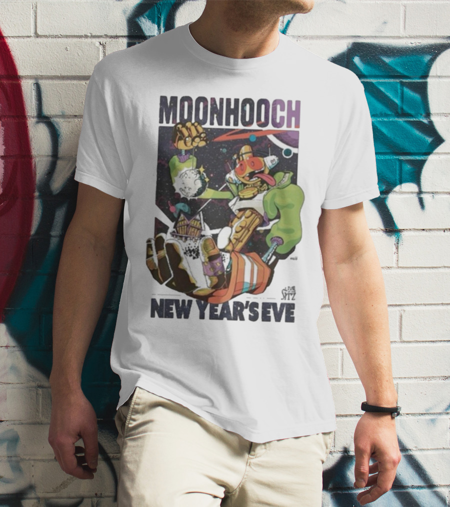 Moon Hooch New Year’s Eve 2025 Space Robot Adventure At The Sitz T-Shirt