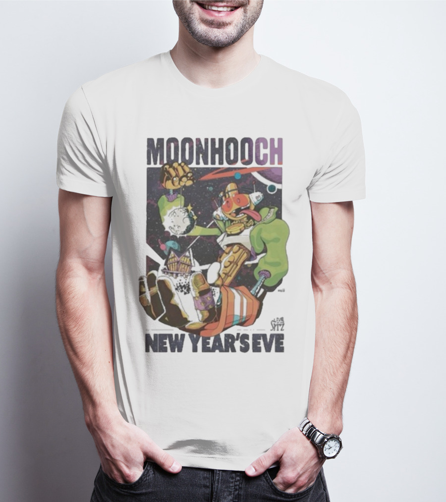Moon Hooch New Year’s Eve 2025 Space Robot Adventure At The Sitz T-Shirt