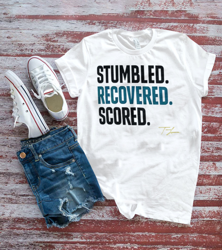 Trevor Lawrence Stumbled Recovered Scored TK Jacksonville Jaguars T-Shirt