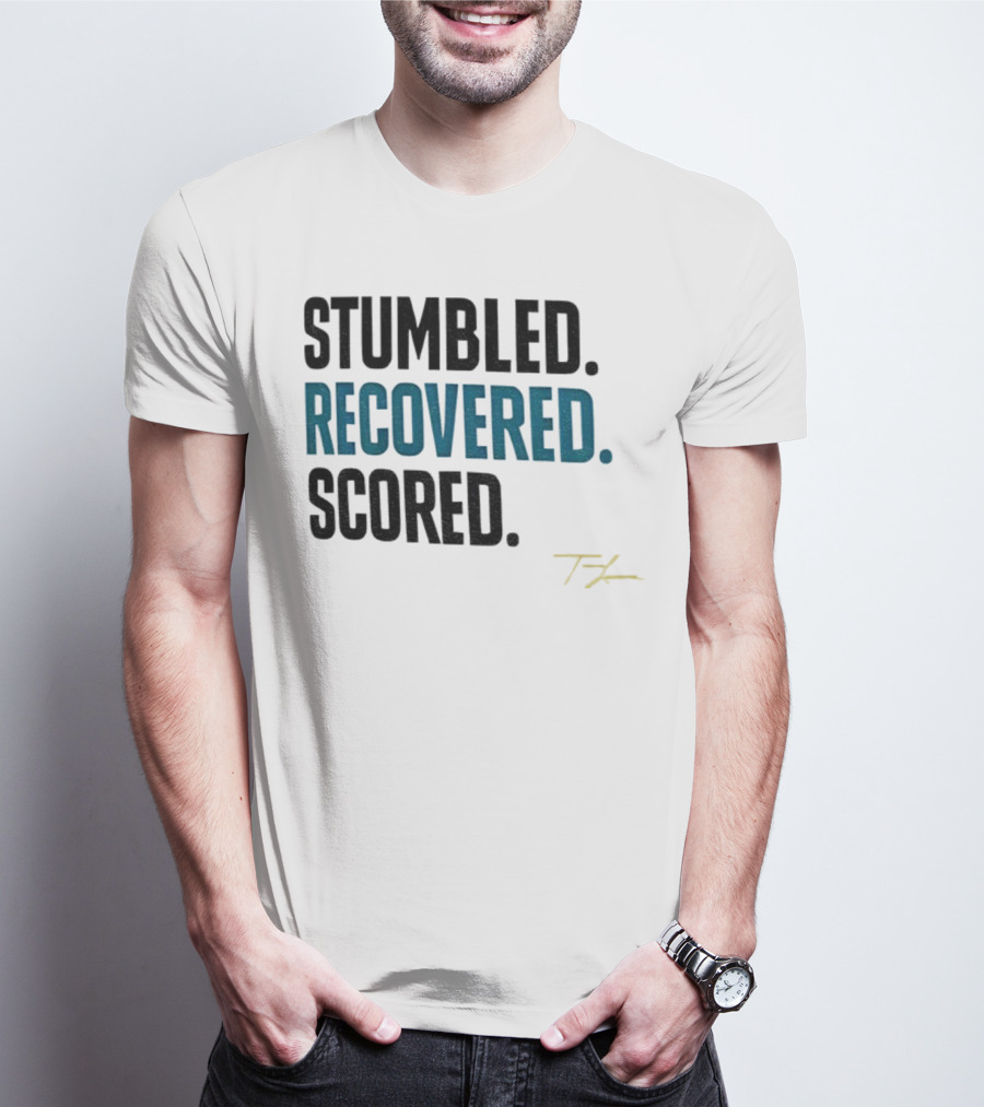 Trevor Lawrence Stumbled Recovered Scored TK Jacksonville Jaguars T-Shirt