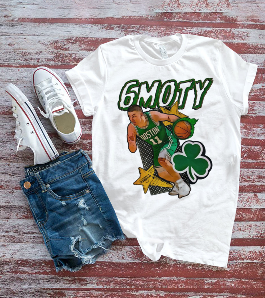 6Moty Boston Celtics Basketball Player Clover Stars T-Shirt