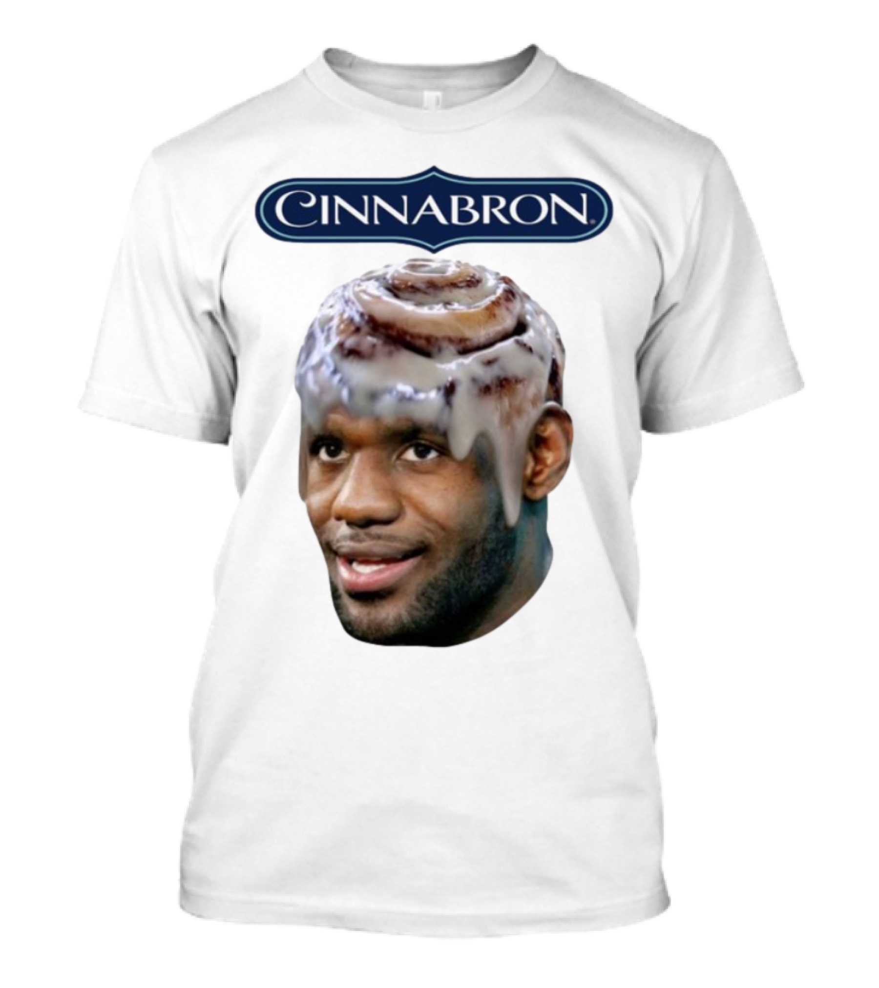 Cinnabron Cinnamon Roll Head Basketball Mashup T-Shirt