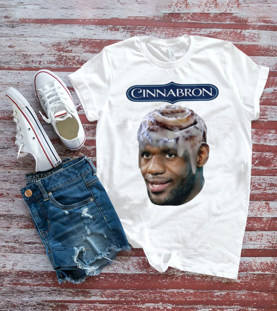 Cinnabron Cinnamon Roll Head Basketball Mashup T-Shirt