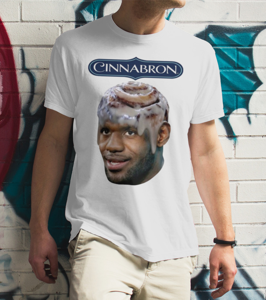 Cinnabron Cinnamon Roll Head Basketball Mashup T-Shirt