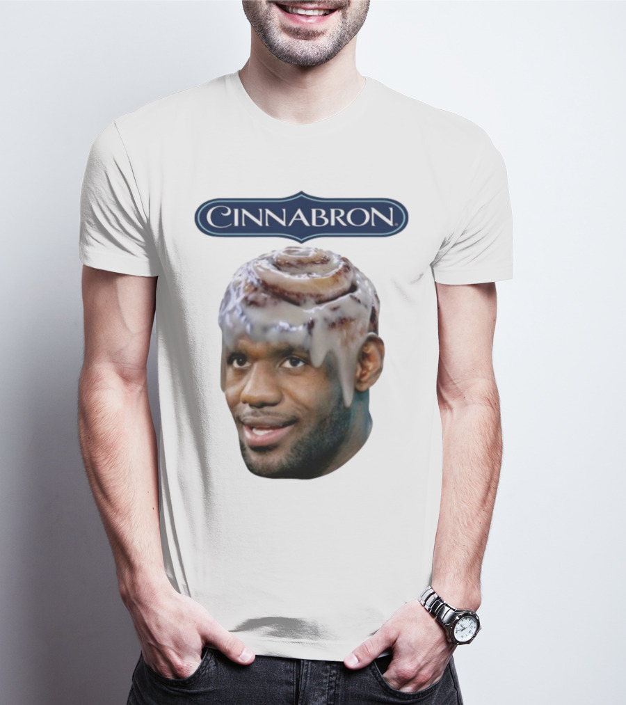 Cinnabron Cinnamon Roll Head Basketball Mashup T-Shirt