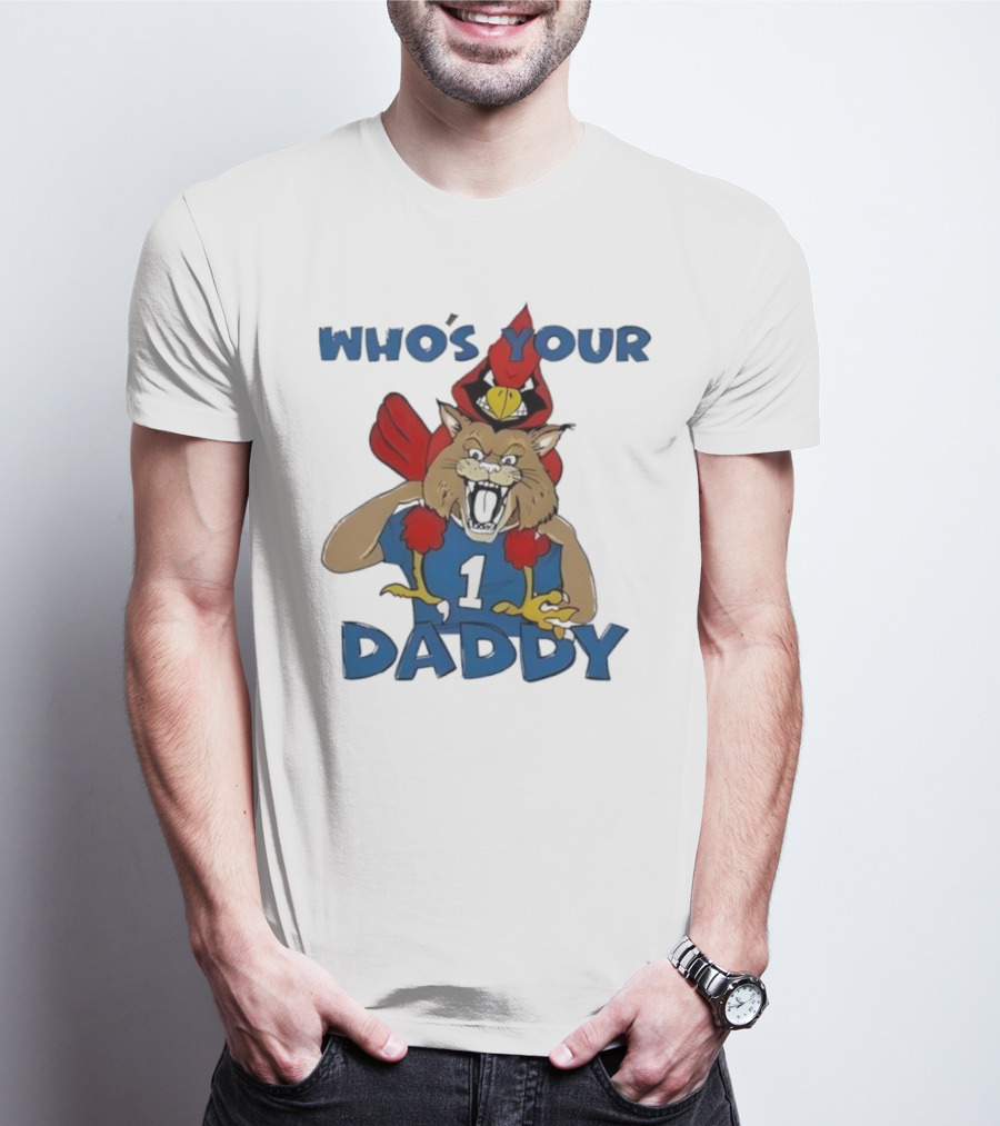 Kentucky Wildcats Louisville Cardinals Who's Your Daddy Mascot Rivalry T-Shirt