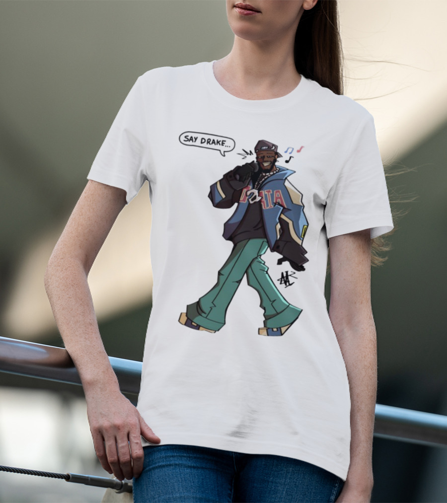 Windandsea Kendrick Lamar Say Drake Illustration T-Shirt