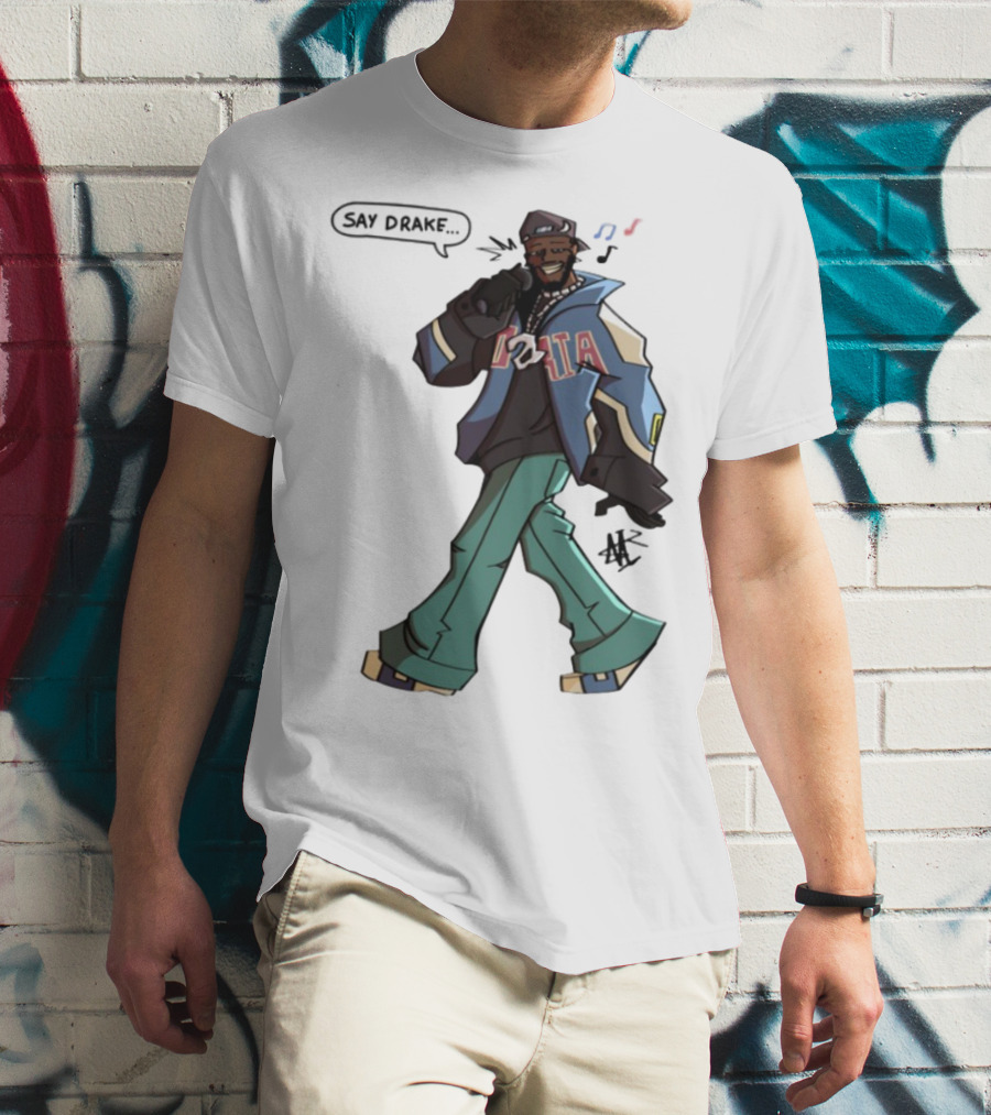 Windandsea Kendrick Lamar Say Drake Illustration T-Shirt