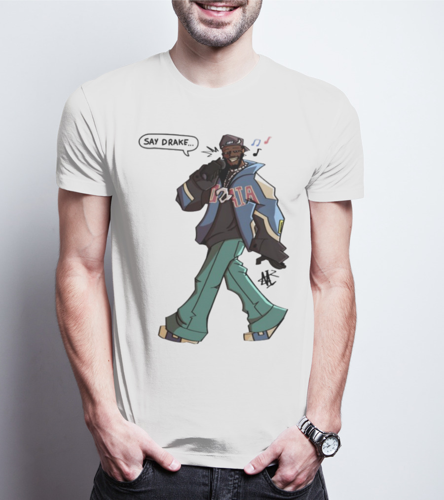 Windandsea Kendrick Lamar Say Drake Illustration T-Shirt