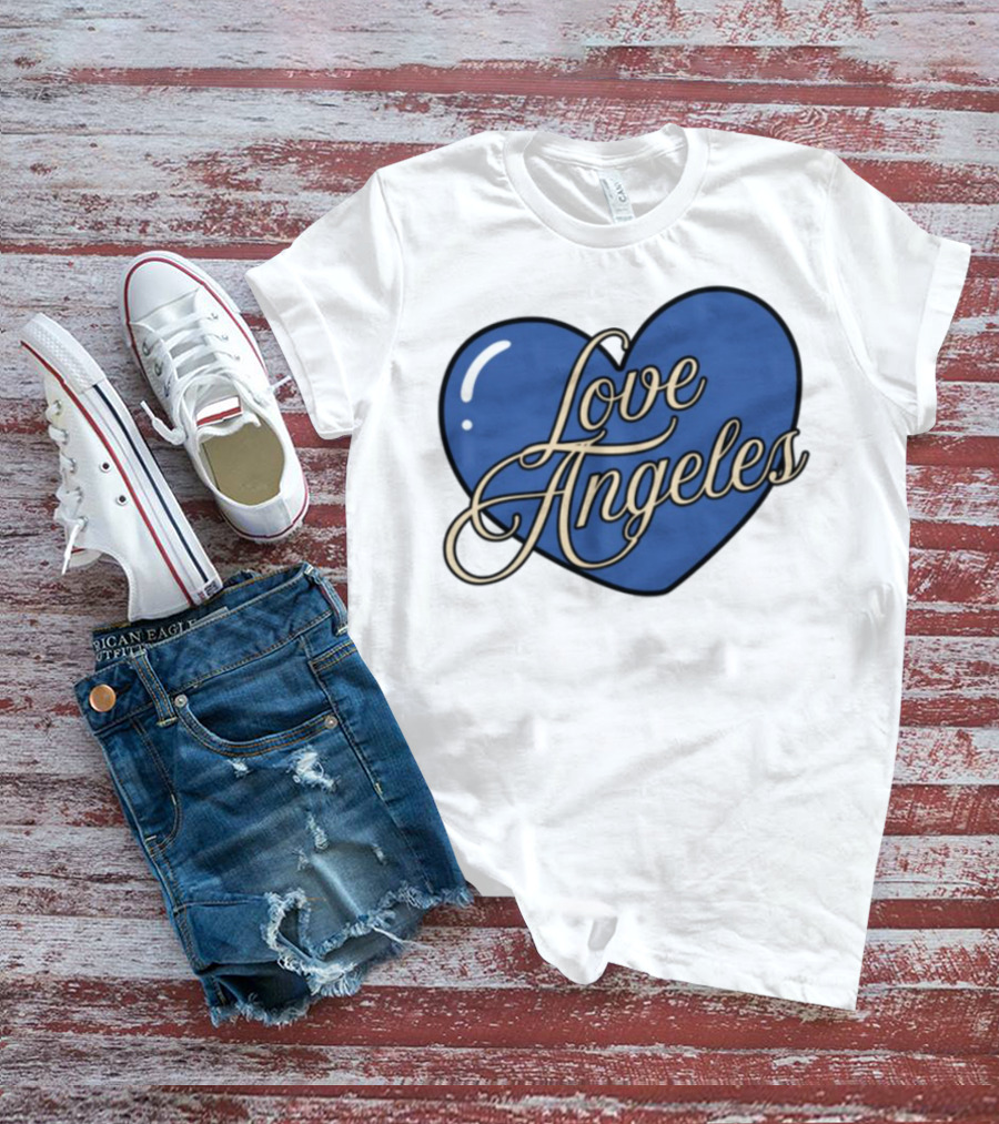Bffs & Babes Love Angeles Heart Design T-Shirt