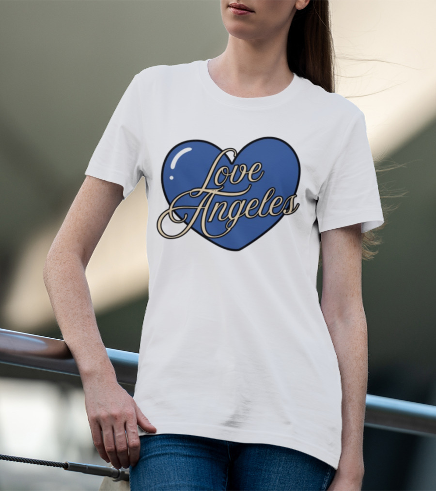 Bffs & Babes Love Angeles Heart Design T-Shirt