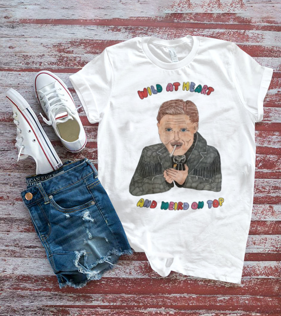 David Lynch Wild At Heart And Weird On Top Smoking Character Illustration T-Shirt