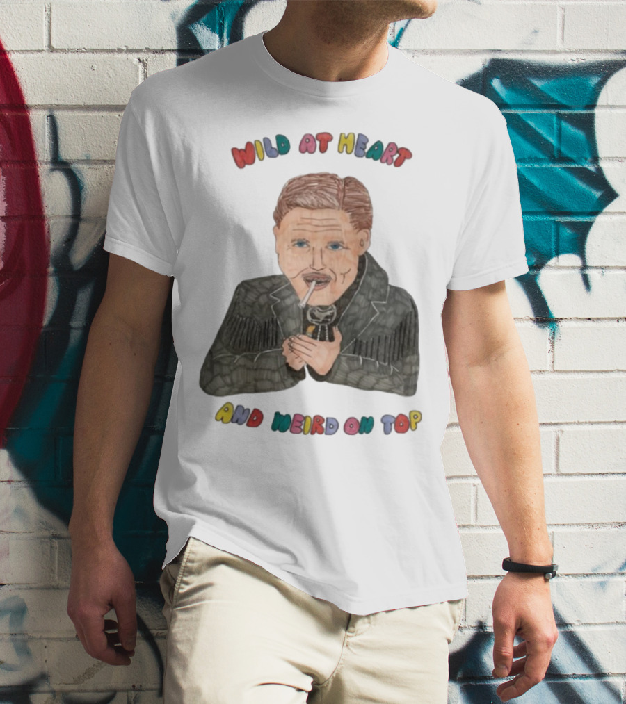 David Lynch Wild At Heart And Weird On Top Smoking Character Illustration T-Shirt