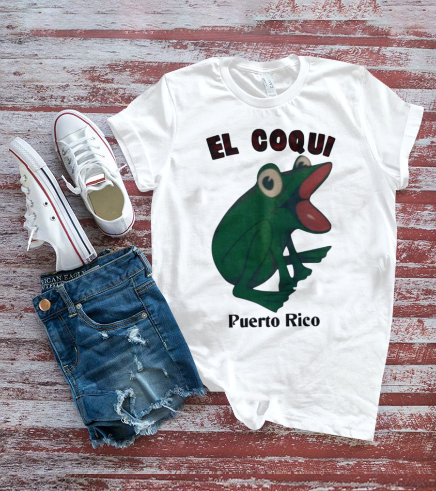 El Coqui Frog Puerto Rico Cultural Icon T-Shirt