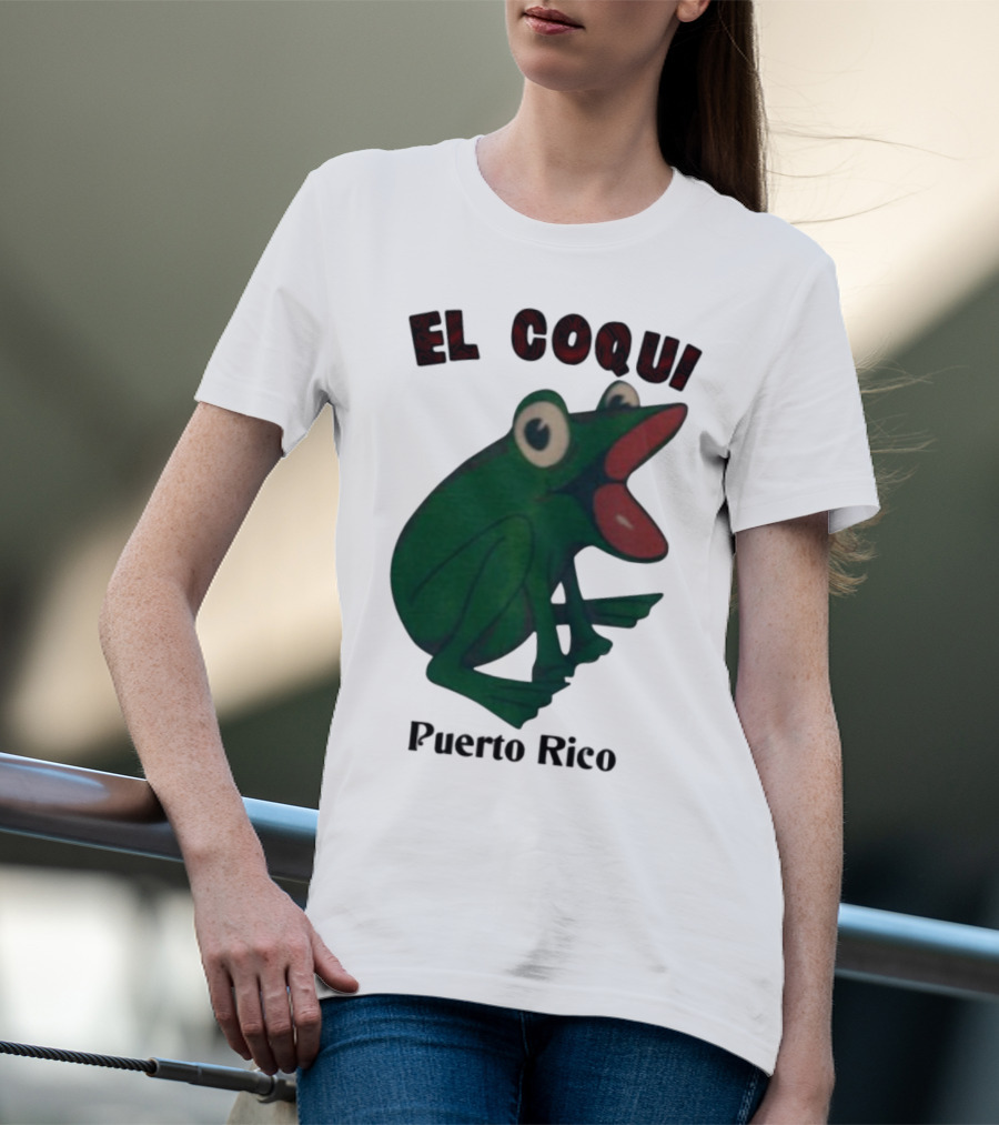 El Coqui Frog Puerto Rico Cultural Icon T-Shirt