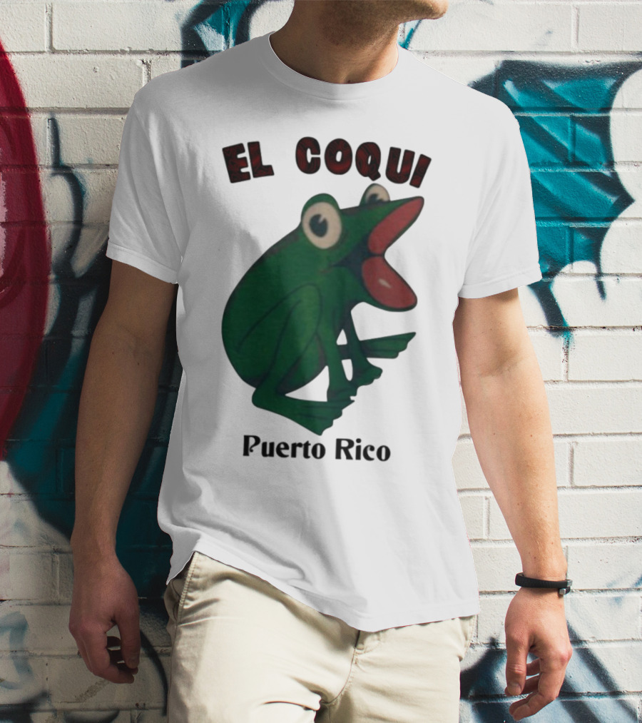 El Coqui Frog Puerto Rico Cultural Icon T-Shirt