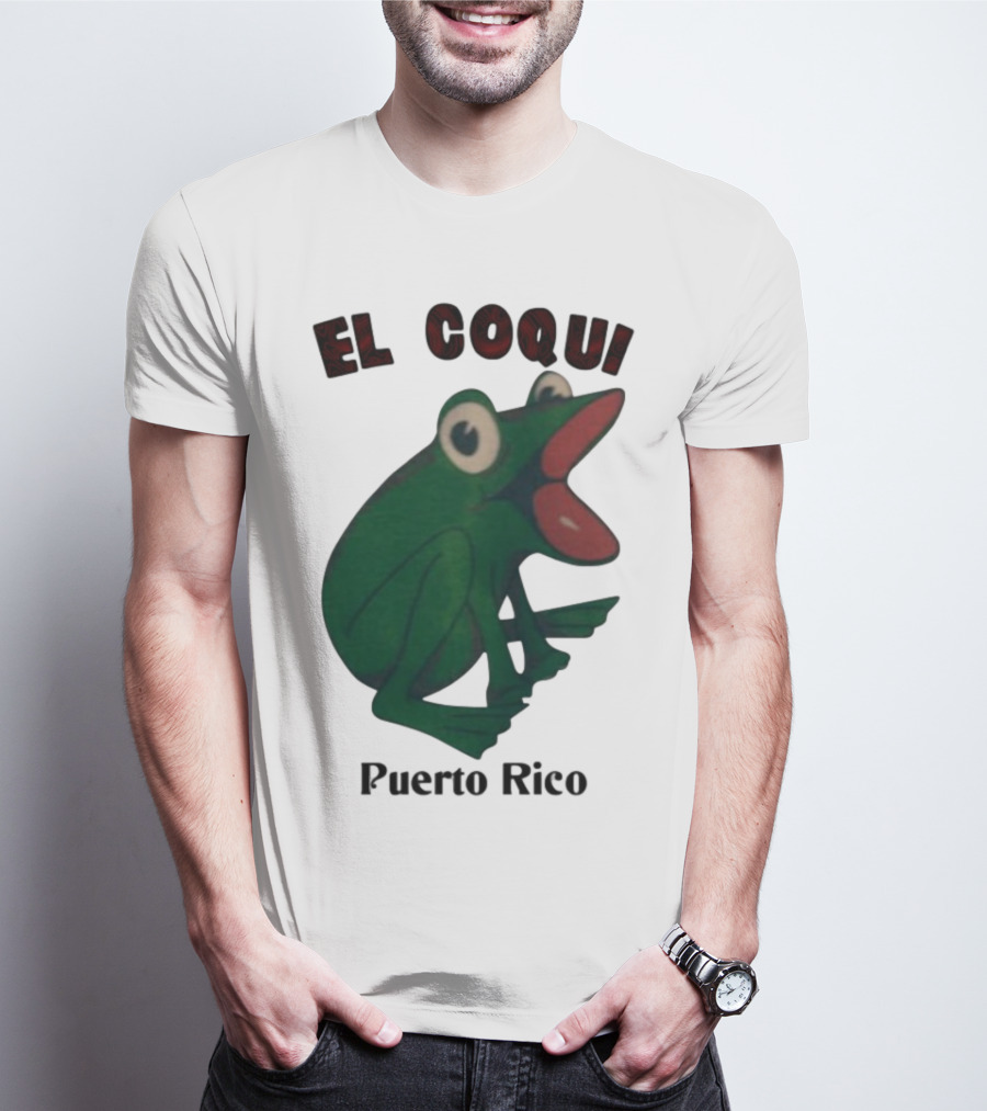 El Coqui Frog Puerto Rico Cultural Icon T-Shirt
