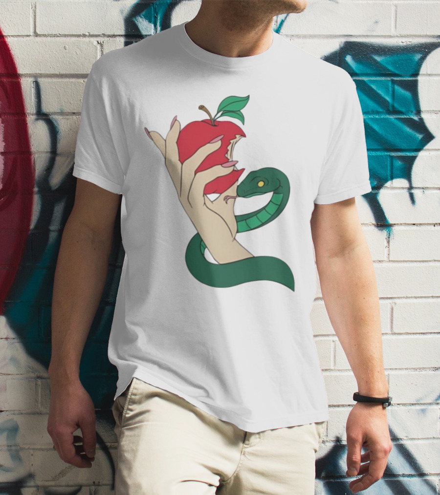 Eve Was Framed Ewf Colorful Snake And Apple T-Shirt