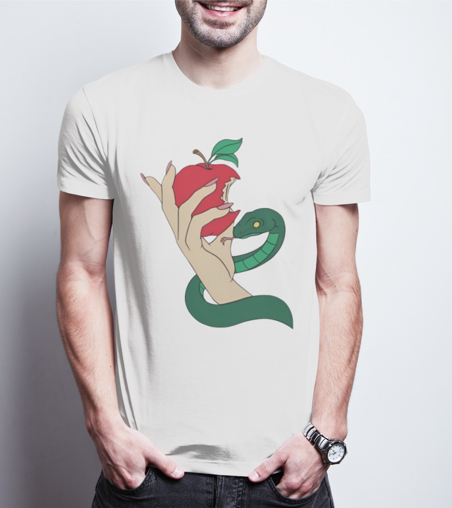 Eve Was Framed Ewf Colorful Snake And Apple T-Shirt
