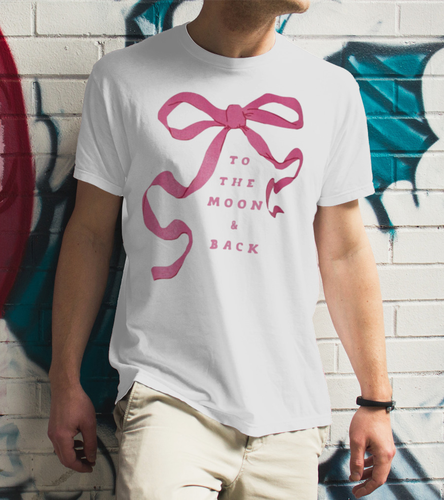 To The Moon And Back Pink Ribbon T-Shirt
