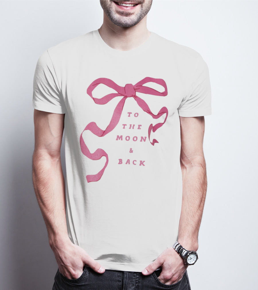 To The Moon And Back Pink Ribbon T-Shirt