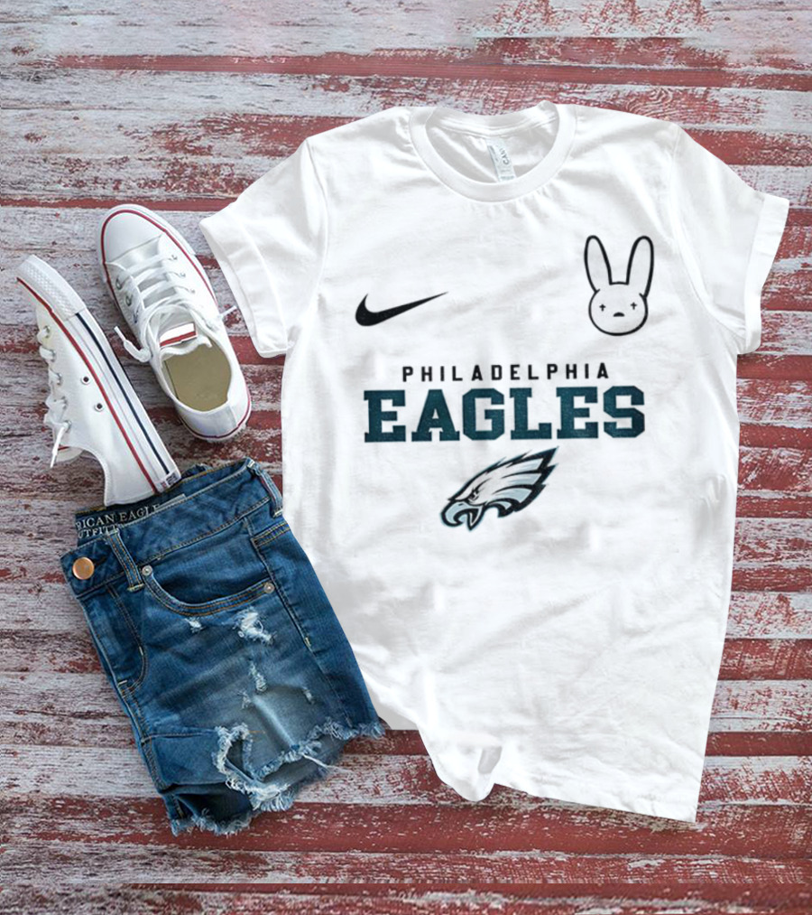 Bad Bunny Nike Philadelphia Eagles NFL 2025 Collaboration T-Shirt