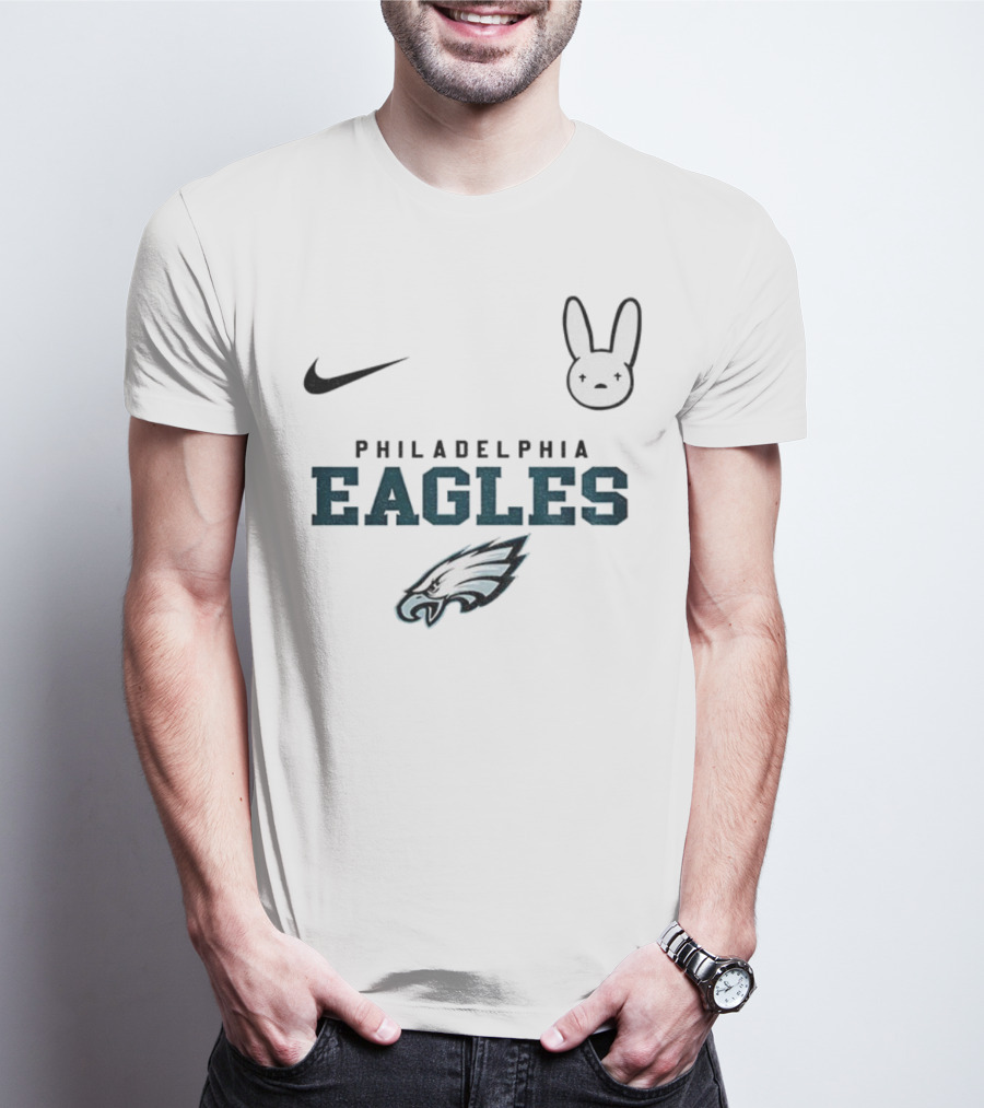 Bad Bunny Nike Philadelphia Eagles NFL 2025 Collaboration T-Shirt