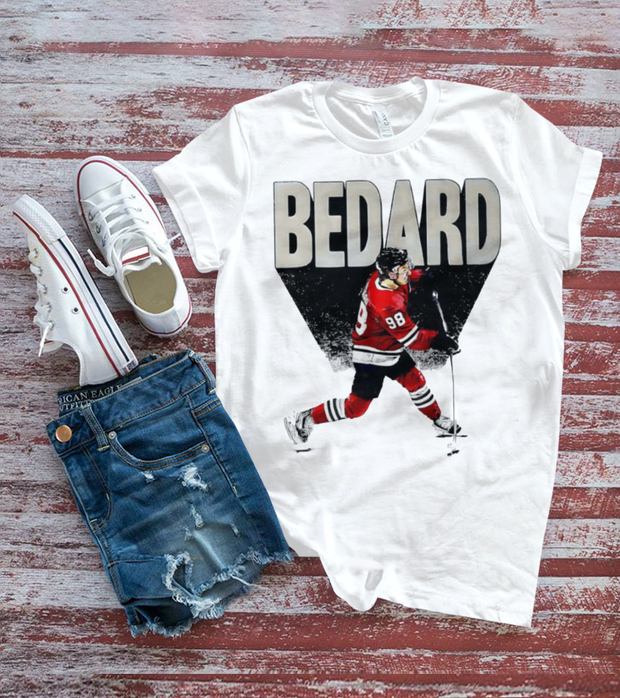 Bedard 98 Chicago Hockey Player Red Jersey T-Shirt