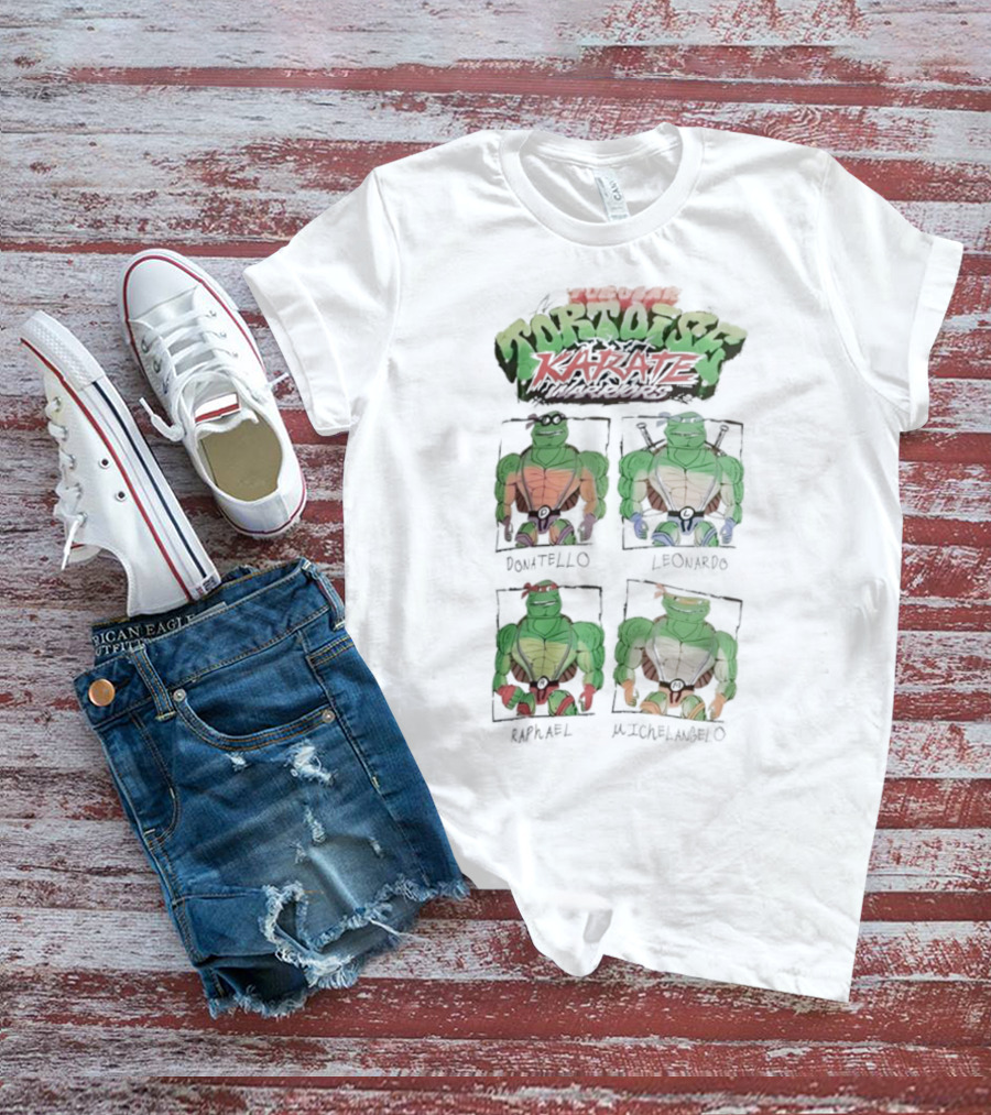 Super Tortoise Karate Donatello Leonardo Raphael Michelangelo T-Shirt