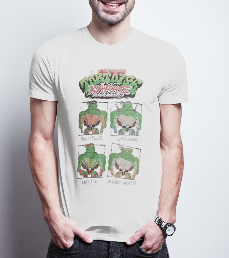 Super Tortoise Karate Donatello Leonardo Raphael Michelangelo T-Shirt
