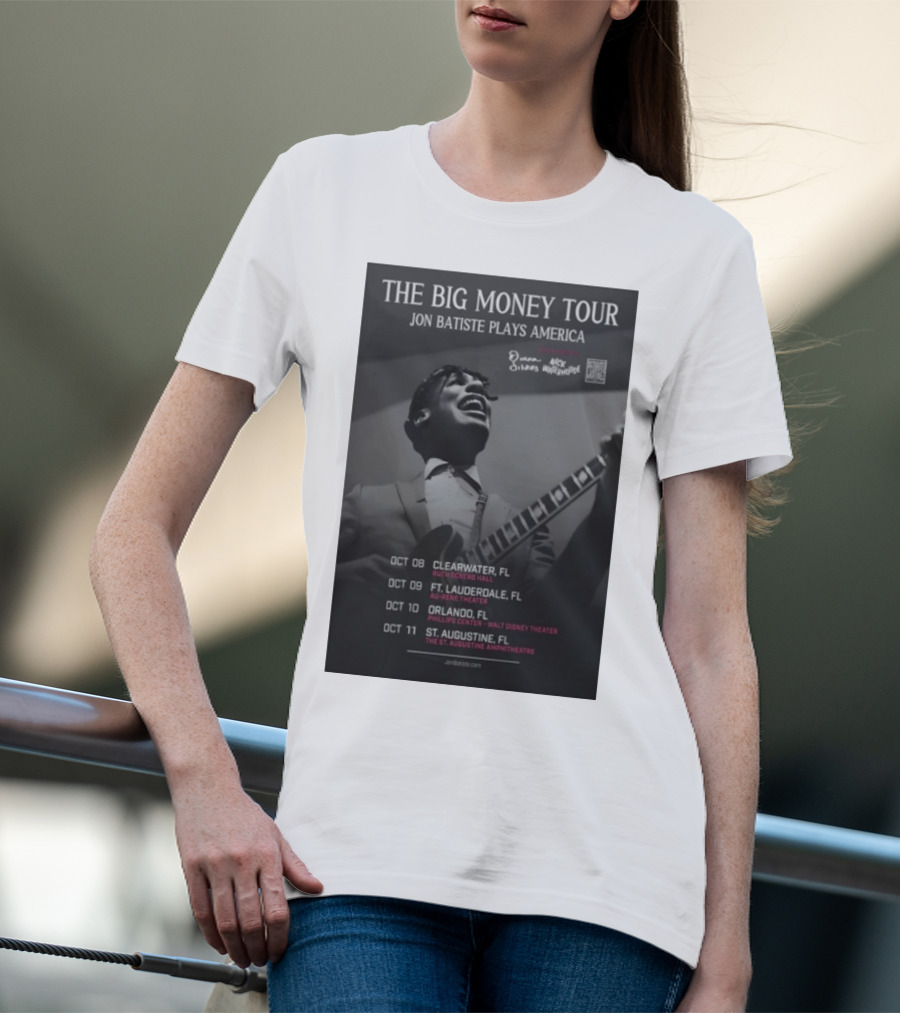 The Big Money Tour Jon Batiste Plays America October 2025 Florida Concert Dates T-Shirt