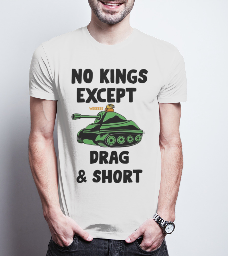 No Kings Except Drag Tank Cartoon शीर्षक T-Shirt