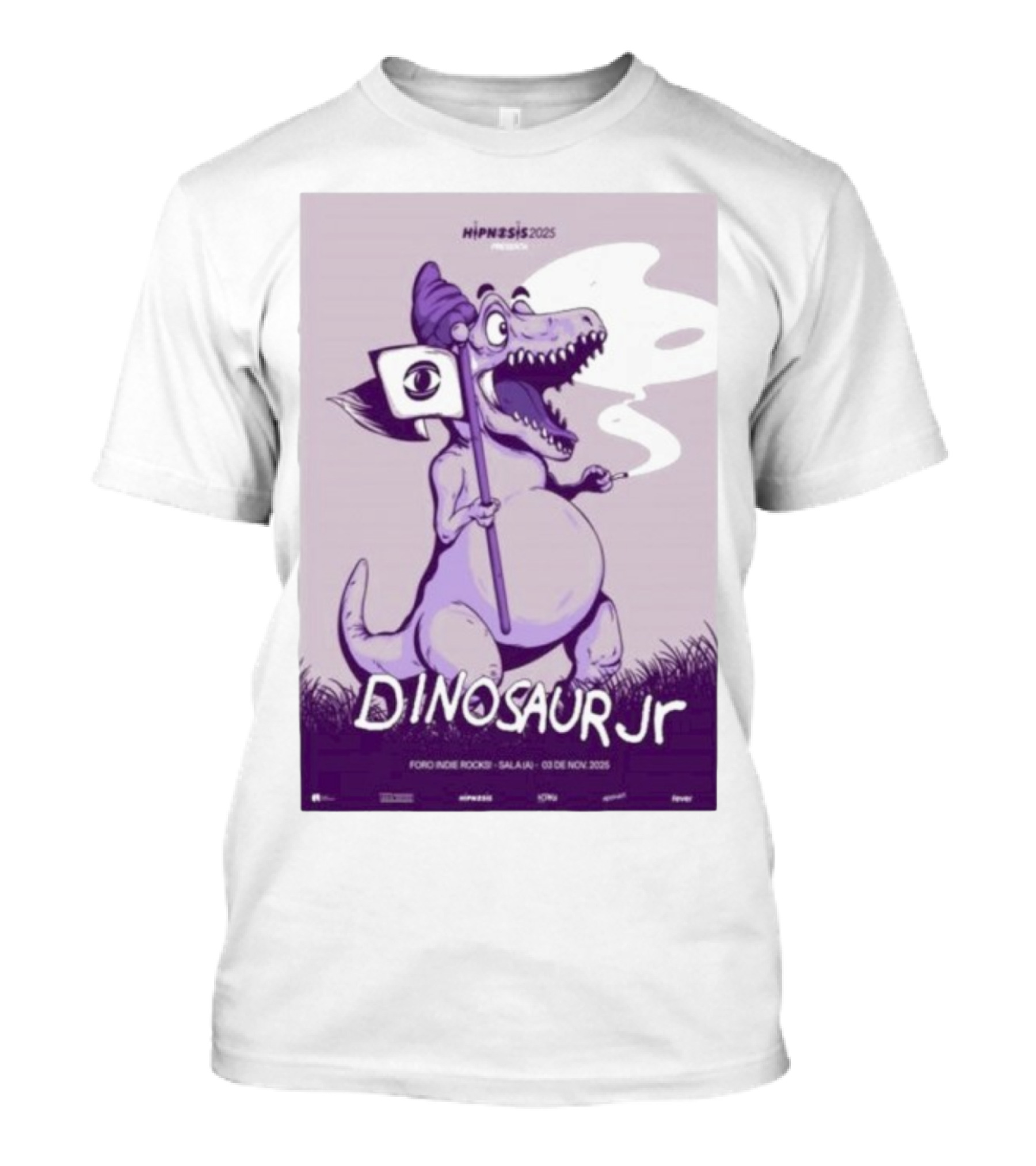 Dinosaur Jr. Hipnosis 2025 Mexico City Nov 3 Foro Indie Rocks T-Shirt