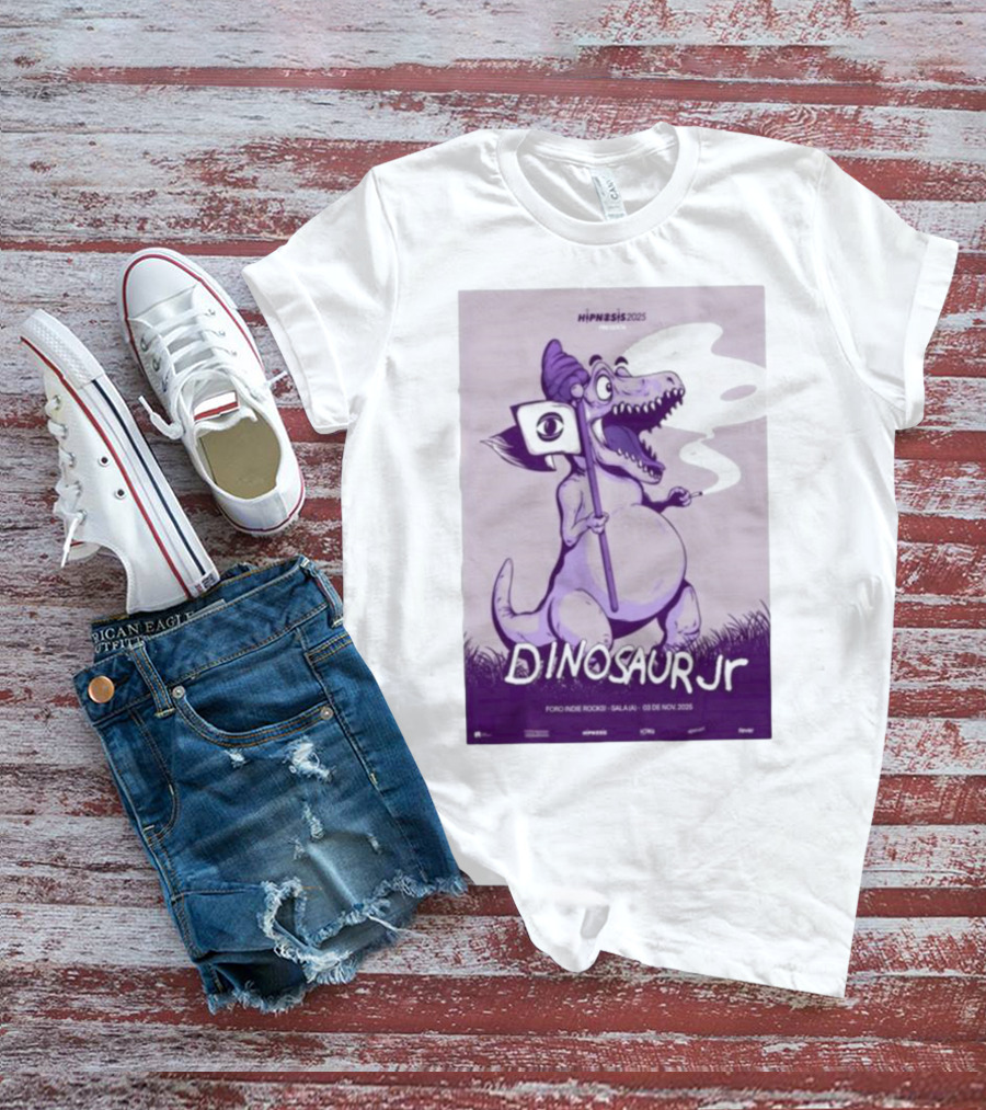 Dinosaur Jr. Hipnosis 2025 Mexico City Nov 3 Foro Indie Rocks T-Shirt