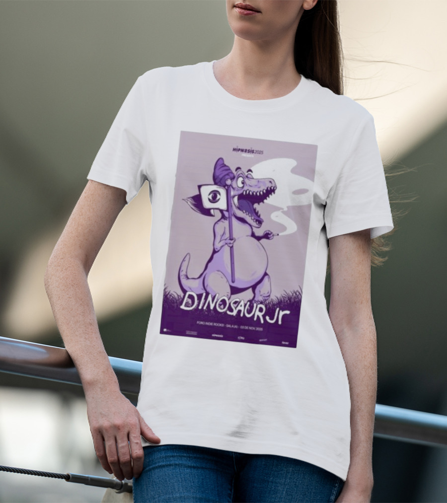 Dinosaur Jr. Hipnosis 2025 Mexico City Nov 3 Foro Indie Rocks T-Shirt