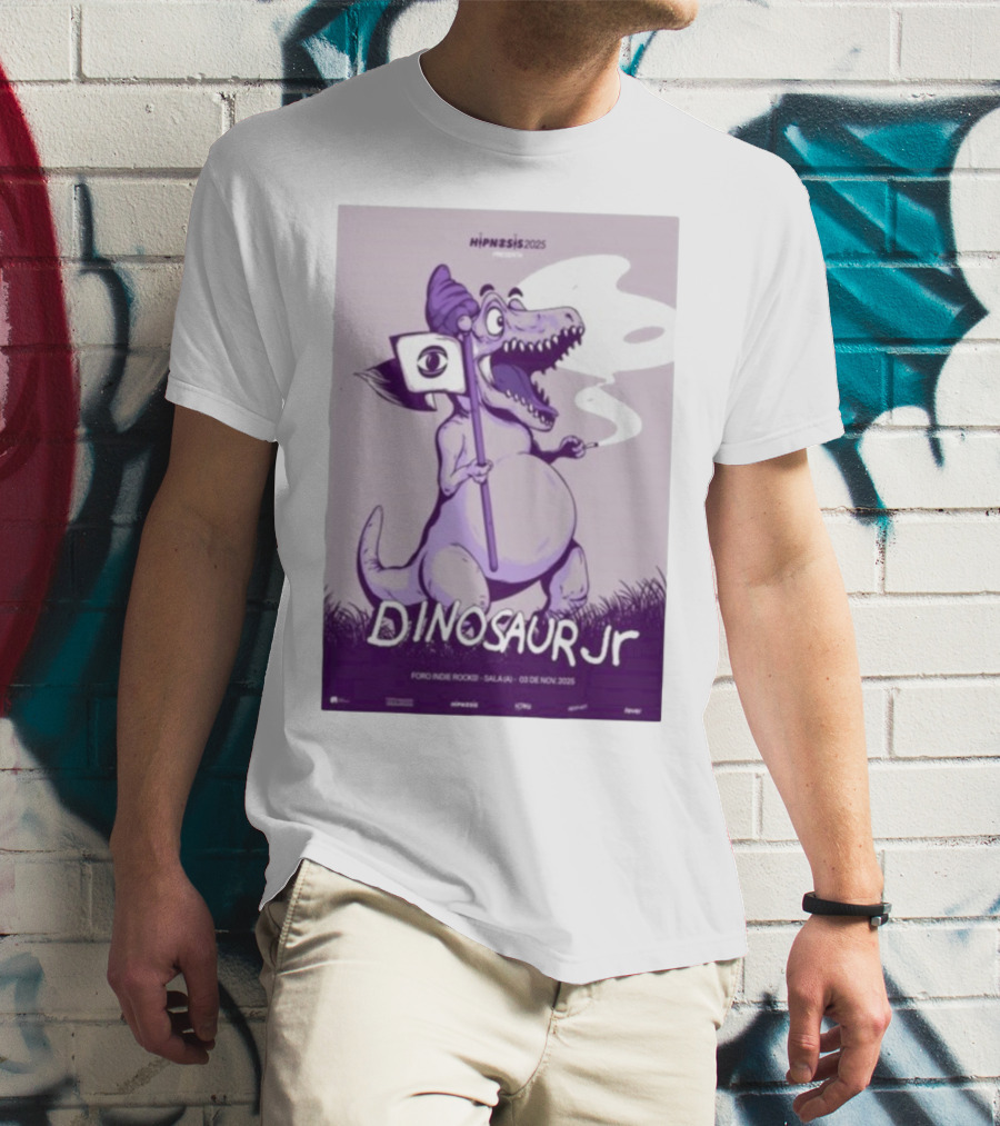 Dinosaur Jr. Hipnosis 2025 Mexico City Nov 3 Foro Indie Rocks T-Shirt