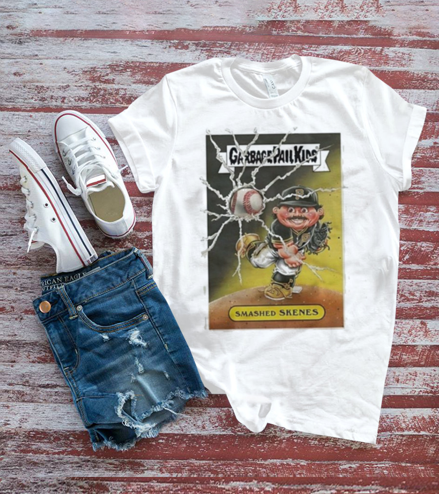 Garbage Pail Kids Smashed Skenes Pittsburgh Pirates Paul Skenes T-Shirt